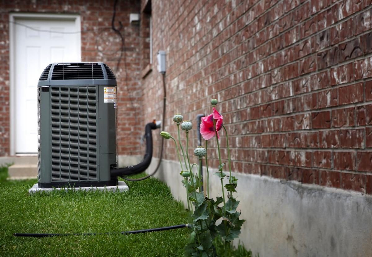 AC unit outside home