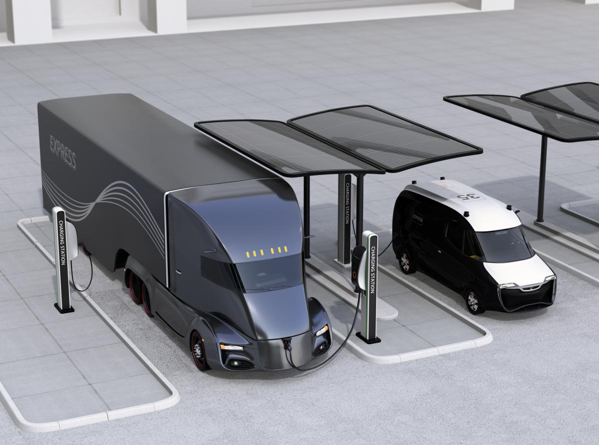 Large and small vehicle charging